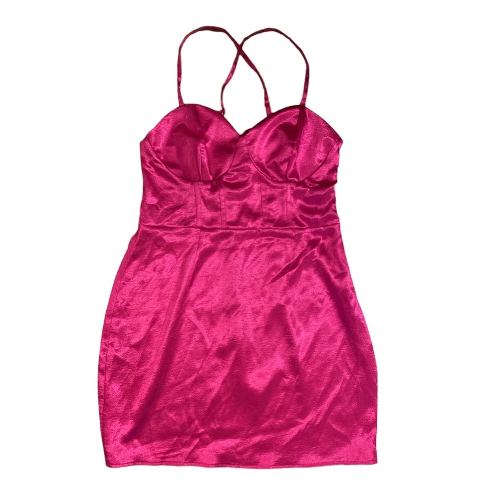 NWOT Wild Fable Women's Sleeveless Corset Satin Bodycon Dress Size M